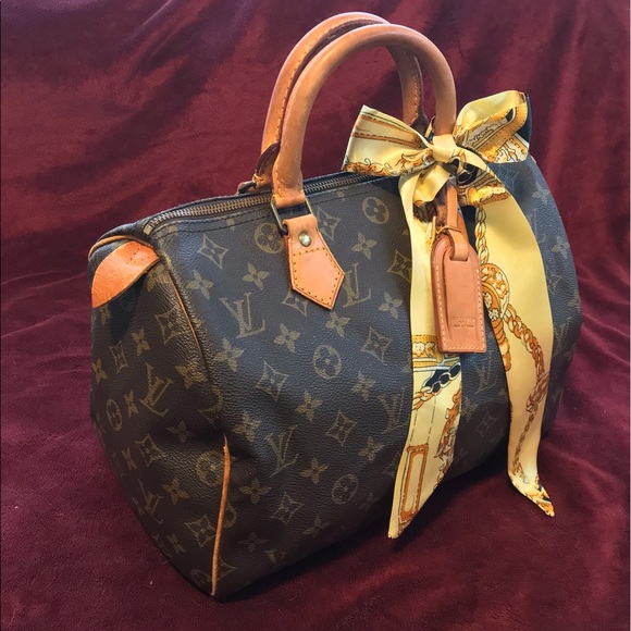 Louis Vuitton Handbags - ♥️1986 Louis Vuitton Speedy 30 & Mini Luggage Tag.